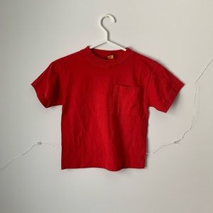 Vintage Kid’s Blank Tshirt in Red